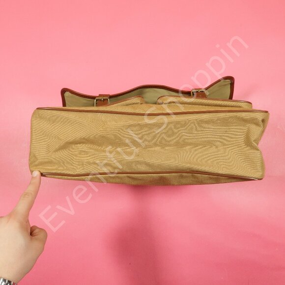 Vintage 1990s Ralph Lauren Messenger Bag in Tan / Brown - Picture 4 of 7